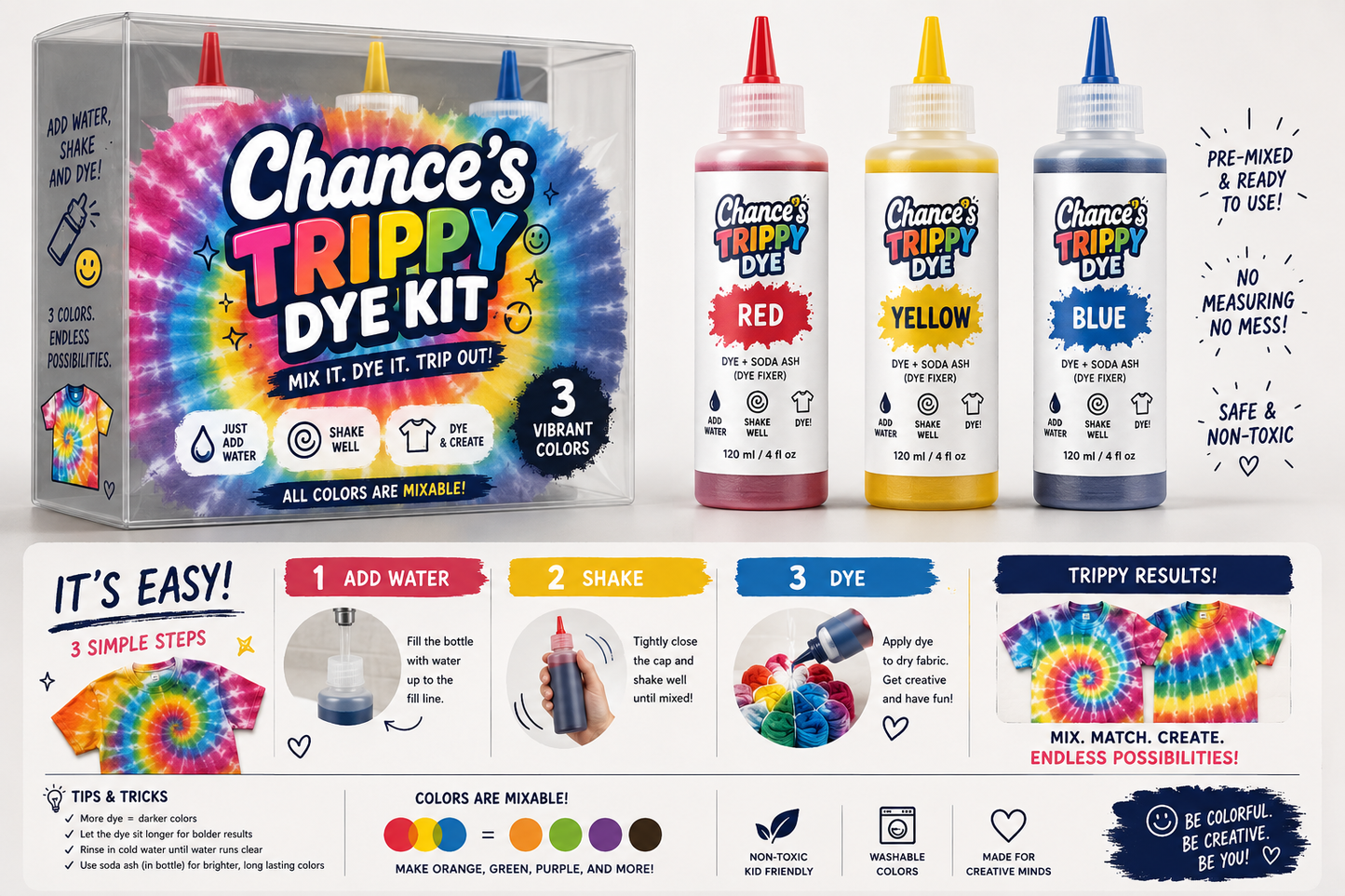 P200 TIE-DYE KIT FOR KIDS!